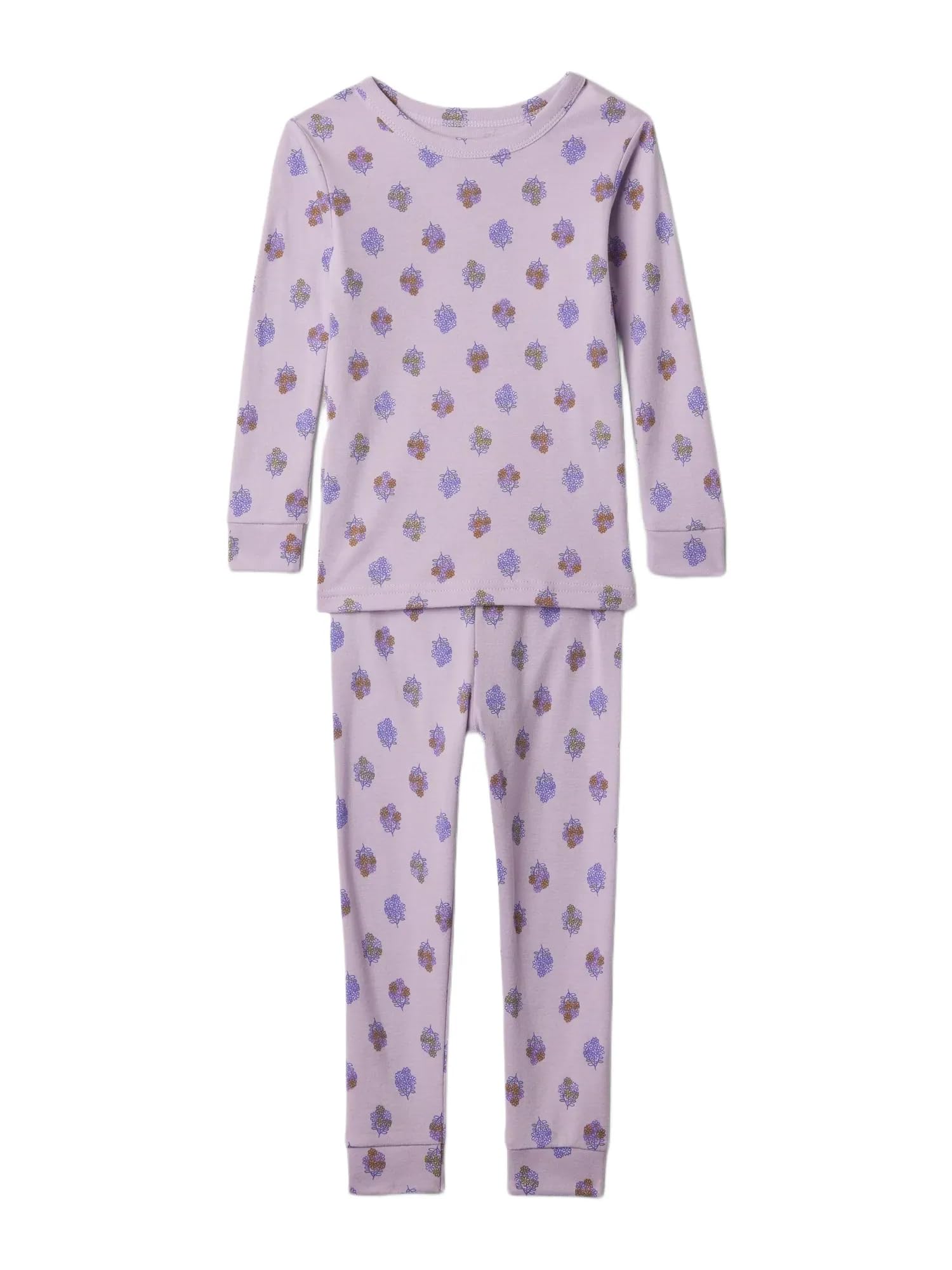 Gap Unisex Baby Long John Pajama Set Orchid Petal 3 Years