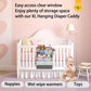 Wishjazz Xl Hanging Diaper Caddy Organizer For Changing Table, Crib, Playard, Wall & Door, Reinforced Diaper Stacker And Nursery