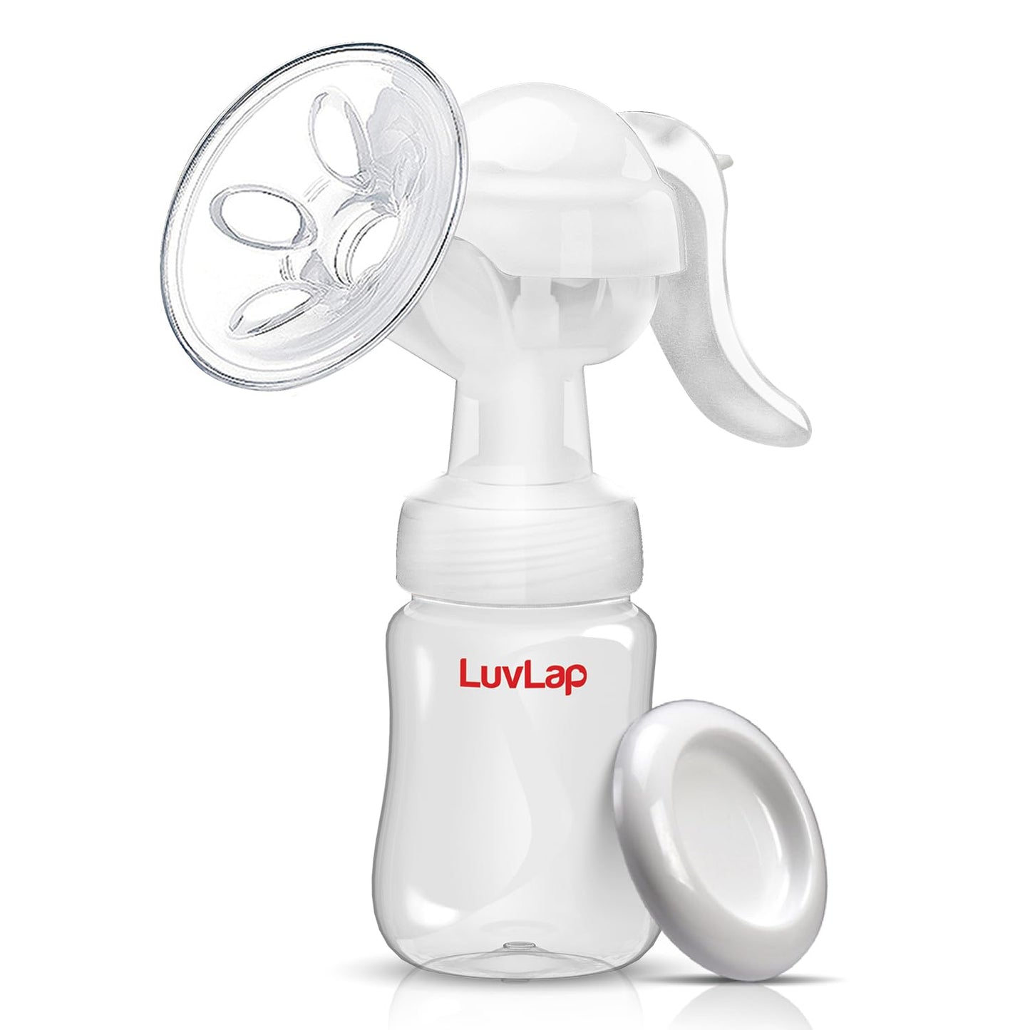 Luvlap Comfy Manual Breast Pump, 3 Level Suction Adjustment, Easy Massage Cushion & Ergonomic Handle For Easy & Painless Breast 