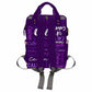 Custom Diaper Bag, Name Dark Purple Diaper Backpack Personalized Mummy Nursing Baby Bags Fashion Shoulders Bag Casual Daypack Tr