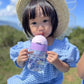 Evorie Tritan Weighted Straw Sippy Cup With Handles For Baby And Toddlers 6 Months Up, 7 Oz Soft Silicone Straw First Infant Tra