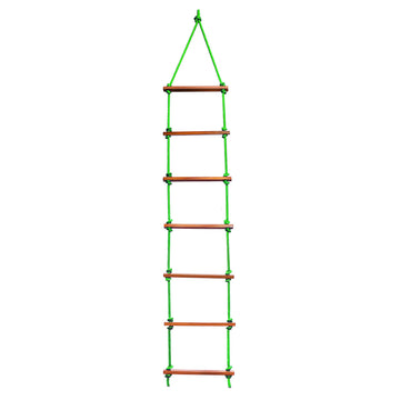 Ashish Rope Climbing Ladder Indoor/Outdoor For Kids  Ninja Obstacle, 4 To 10 Years (Green)