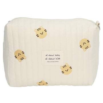 Kufoo Baby Diaper Bag Organizer Bag Cotton Diaper Bag Wallet Organizer Bag (Tiger Head)