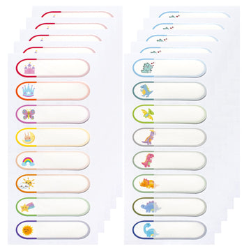 Waterproof Baby Bottle Labels For Daycare, 80Pcs School Name Label Stickers For Kids Stuff Personalized, Self Laminating, Dishwa