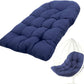 H B MSALA Outdoor/Indoor Bench Cushions with Polyester Padding, PP Cotton Fill, Navy Blue, 80 x 120 cm, Patio Furniture Seat Cus