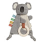 Itzy Ritzy - Bitzy Crinkle Sensory Toy Koala with Crinkle Sound for Babies & Toddlers - Features Soft Braided Teething Ring & Te