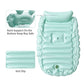 Hotmax Inflatable Baby Bathtub Portable Travel Bath Tub For Infants To Toddler Foldable Non Slip Spa Tub With Air Pump (Green)