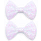Kiszu 4 Inch Sequin Glitter Hair Bows Clips, Sparkling Bling Little Bow Hairpins Hair Accessories For Baby Girls Kids Children T