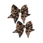 Baby Girls Leopard Bow hairpin girls bow Hair Accessories for women.(FJ65-Leopard B)