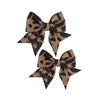 Baby Girls Leopard Bow hairpin girls bow Hair Accessories for women.(FJ65-Leopard B)
