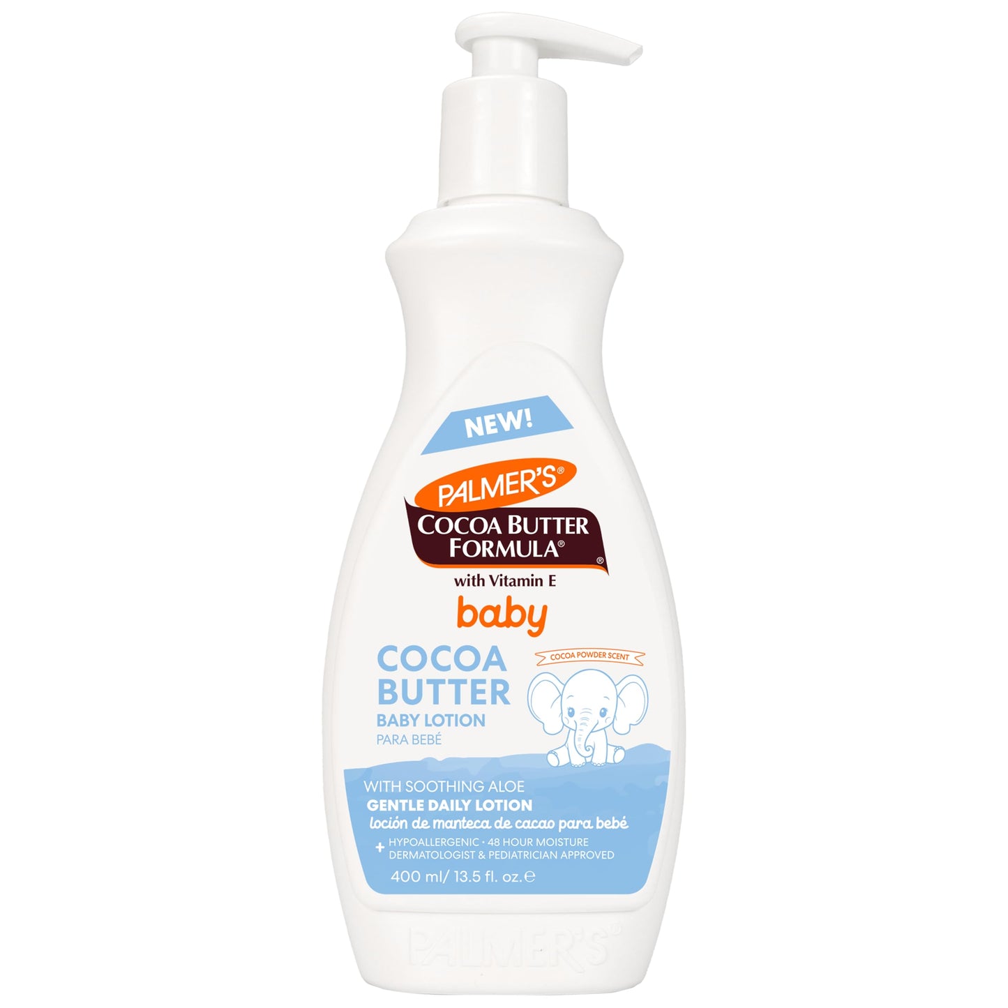 Palmers Baby Lotion, Cocoa Butter Formula Body Lotion, 13.5 Fl Oz, Gentle Baby Moisturizer for Delicate Skin with Vitamin E & A