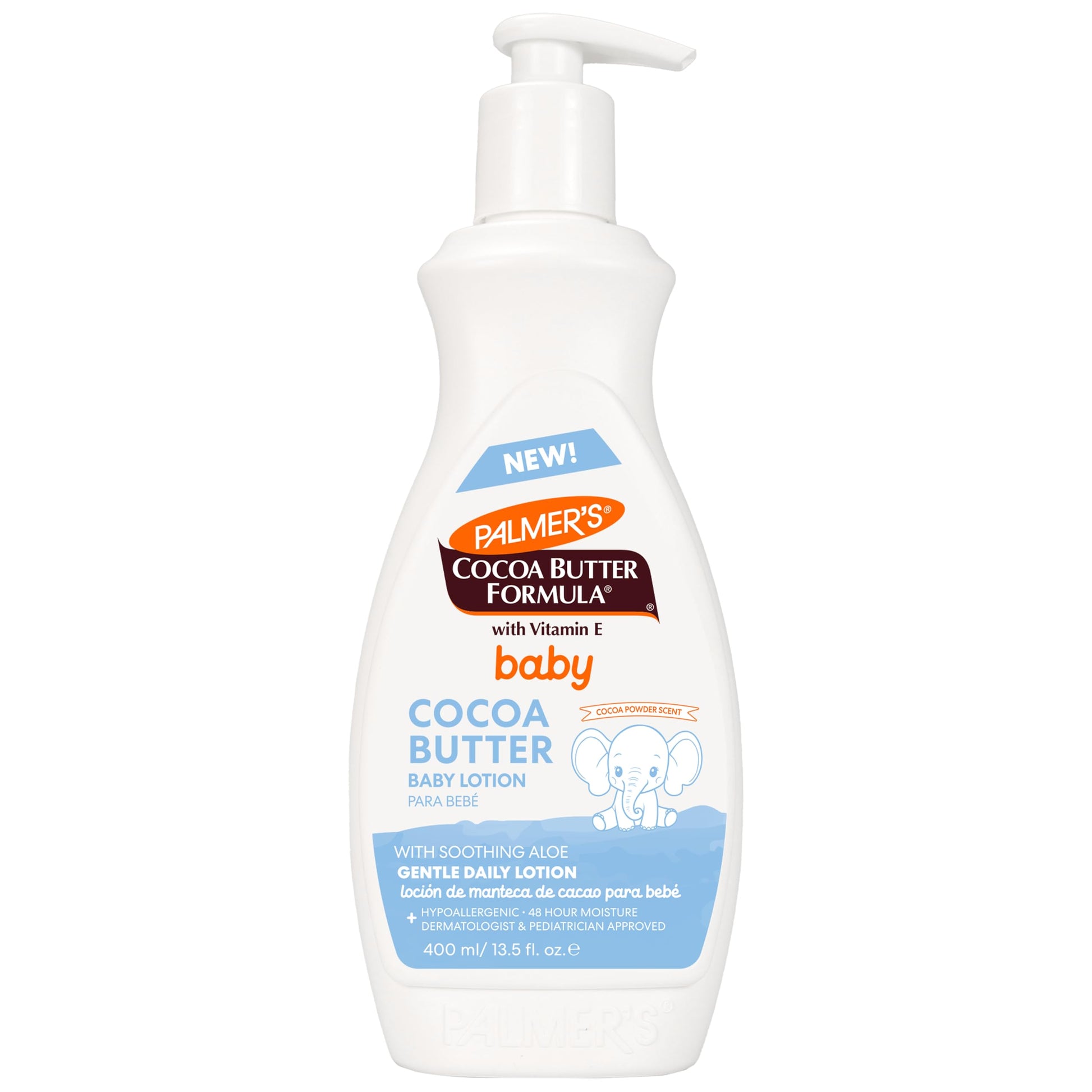 Palmers Baby Lotion, Cocoa Butter Formula Body Lotion, 13.5 Fl Oz, Gentle Baby Moisturizer for Delicate Skin with Vitamin E & A