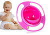 360 Spill Resistant Gyro Bowl With Lid(Pink)