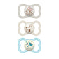 Mam Air Night & Day Baby Pacifier, For Sensitive Skin, Glows In The Dark, 3 Pack, 6-16 Months, Unisex