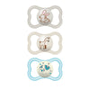 Mam Air Night & Day Baby Pacifier, For Sensitive Skin, Glows In The Dark, 3 Pack, 6-16 Months, Unisex