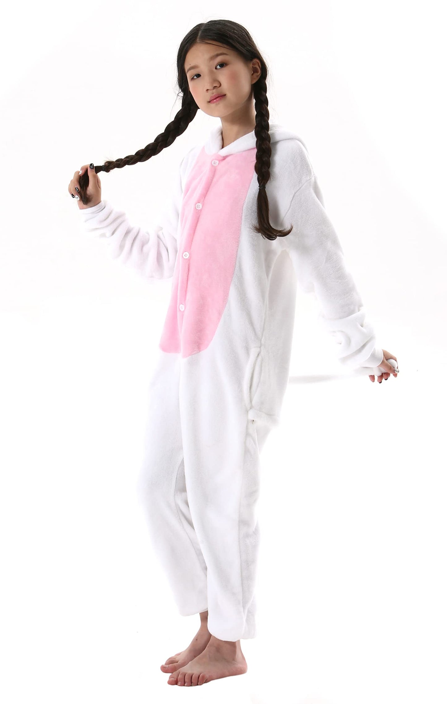 Atoz Onesie For Kids, Animal Pajamas Halloween Cosplay Costume For Girls Boys, Cat 10-11Y