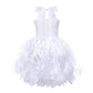 Suppromo White Fairy Princess Dresses For Baby Girls White Tutu Tulle Sequin Dress For Girls Halloween Birthday Party Christmas