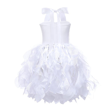 Suppromo White Fairy Princess Dresses For Baby Girls White Tutu Tulle Sequin Dress For Girls Halloween Birthday Party Christmas