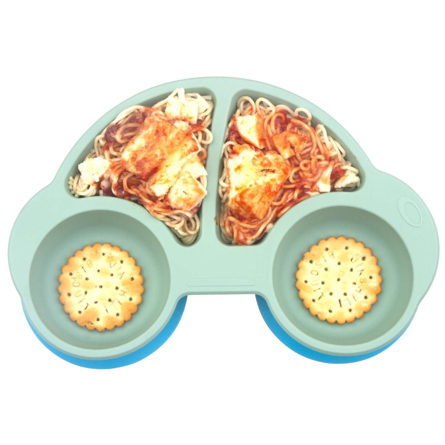 Qshare Toddler Plates, Portable Baby Plates For Toddlers, Bpa-Free Strong Suction Plates For Toddlers, Dishwasher And Microwave
