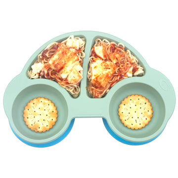 Qshare Toddler Plates, Portable Baby Plates For Toddlers, Bpa-Free Strong Suction Plates For Toddlers, Dishwasher And Microwave