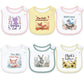 Baby Bibs For Boys And Girls, Waterproof Cotton 6 Pack, Drool And Mealtime (Multi11A)