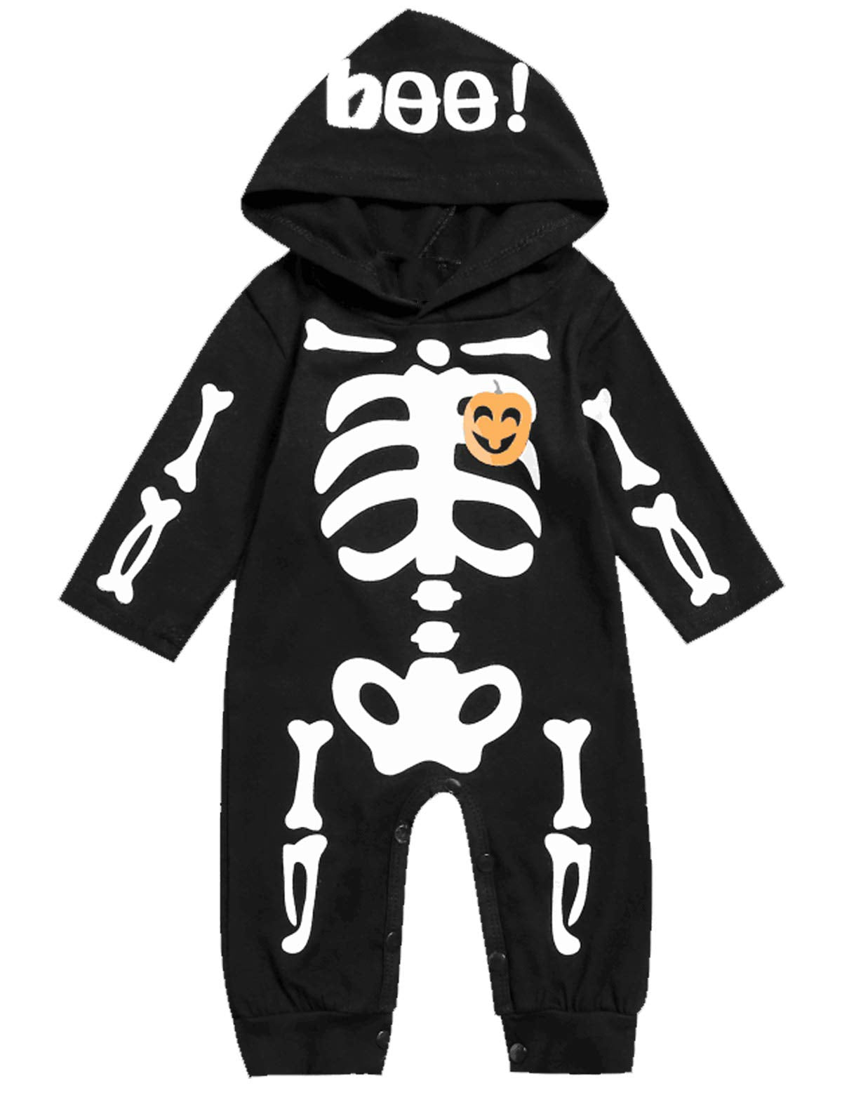 Singcoco Baby Halloween Outfit Skeleton Hoodie Romper (Black01, 3-6 Months) – Cu WBBAPB07S7PG6ZG