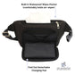 Suessie Fanny Pack Diaper Bag - With Baby Changing Pad & Waterproof Wipes Pocket - Stroller Organizer Black