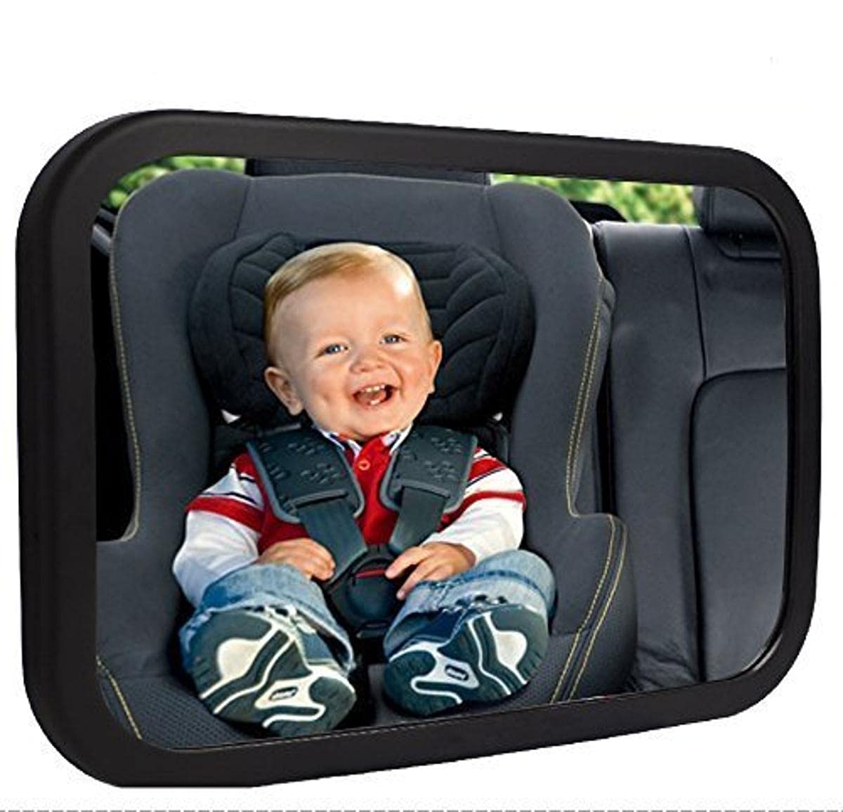 Shynerk Baby Car Mirror, Rear Facing Car Seat Mirror Safety For Infant Newborn, Baby Mirror With Wide Rearview & 360 Rotation, S