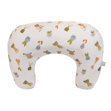 Boppy Nursing Pillow, Tan Happy Houseplants, Larger, Firmer, More Supportive Pillow For Breastfeeding And Bottle Feeding, Firmer