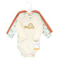 Hudson Baby Unisex Baby Cotton Long-Sleeve Bodysuits, Magical Rainbow 3-Pack, 6-9 Months