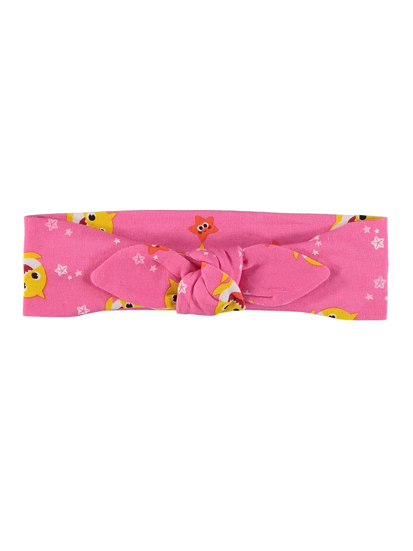 Baby Shark Girls' Creeper Bodysuit With Pull On Pants And Matching Headband 3 Piece Set (Pink/Rose, 3-6 Months)