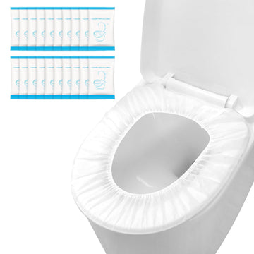 Krijuess 100 Pack Disposable Toilet Seat Cover Waterproof Non-Woven Fabric, Disposable Toilet Seat Covers For Travel, Disposable