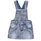 Kidscool Space Girl Denim Overalls Dress,Little Girls Jean Jumper,Light Blue,4-5 Years