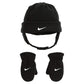 Nike Baby Boy'S Swoosh Baby Fleece Cap Gloves Set (Infant/Toddler) Black/White 2T-4T (Toddler)