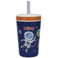 Nuby Thirsty Kids Insulated Toddler Cup with Silicone Flexstraw - 12 oz - Stainless Steel and Leak-Resistant - 18+ Months - Astr