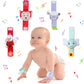 4 Pieces Baby Wrist Rattles Animal Pattern Newborn Foot Rattles Toy for 0-12 Months Babies Boy Girl Infant Birthday Gifts Educat