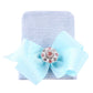 Dreshow Bqubo Newborn Hospital Hat Infant Baby Hat Cap Big Bow Nursery Beanie 3 Pack