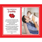 First Valentine'S Day Poem Gift From Baby To Daddy, 8X10 Inch Print Personalized With Names And Photo