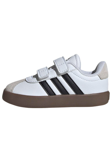Adidas Unisex-Kids VL Court 3.0, White/Black/Grey, 6K