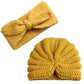Syga Pack Of 2 Baby Cap & Headband Woolen Soft Stretchable Hat And Ears Warm Headband For Newborn Baby Winter Cap 03 Years  Ye