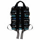Artsadd Custom Name Diaper Bag Mommy Nappy Bags, Personalized Black And Blue Signature Handbags Large Capacity Multi-Function Nu