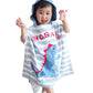 Tonwhar Kids Bath/Pool/Beach Hooded Poncho Towel-Cartoon Animal Pattern Cotton Beach Towel For Baby And Kids (Dinosaur, 1-4 Year