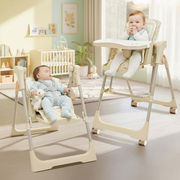 Staranddaisy Baby High Chair/Galaxy 2 In1 Rocking Baby High Chair For Boys And Girls Dining Chair 4 Level Reclining Position, Ad