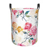 Pevtufa Colorful Flowers Foldable Laundry Basket Organizer,Fabric Clothes Toy Storage Basket Nursery Hamper Storage Bin For Hous