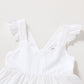 Younger Tree Toddler Baby Girl Dress Summer Outfits Flutter Sleeve Smocked Dress Kids Causal Boho Dresses Clothes (2-3T, Toddler