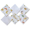 Profab Organic Cotton Face Towels/Hankies For Newborn Baby Muslin Wash Cloth Reusable Napkins Ideal For Infants,Toddlers, Pack O