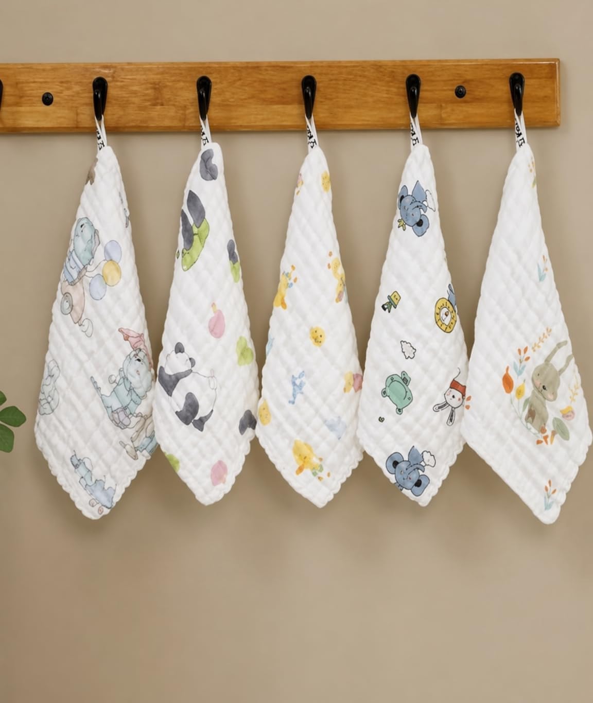 AAROVI 100% Muslin Cotton Baby Washcloths  Ultra Soft Face Towels for Newborn & Toddlers | Highly Absorbent, SkinFriendly Bath