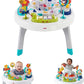 Fisher-Price Baby to Toddler Toy 2-In-1 Sit-To-Stand Activity Center with Music Lights and Spiral Ramp, Spin N Play Safari