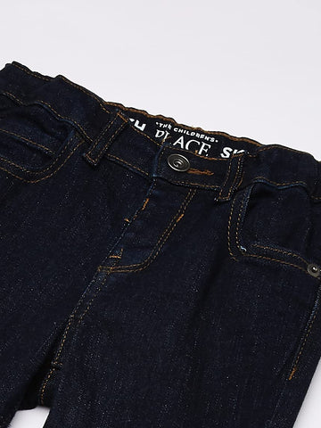 The Children'S Place Baby Boys And Toddler Boys Stretch Skinny Jeans, Dark Rinse Wash, 18-24 Months