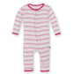 Kickee Pants Little Girls Print Fitted Coverall- Girl Desert Stripe, 0-3 Months
